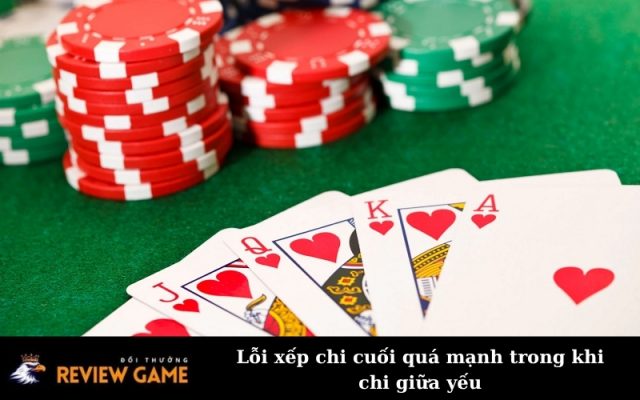 Lỗi xếp chi cuối quá mạnh trong khi chi giữa yếu